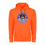 Soccer Adult Pullover Hoodie, Safety Orange Color, 80/20 Fleece, Men's Fan Apparel