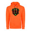 Soccer Adult Pullover Hoodie, Safety Orange Color, 80/20 Fleece, Men's Fan Apparel