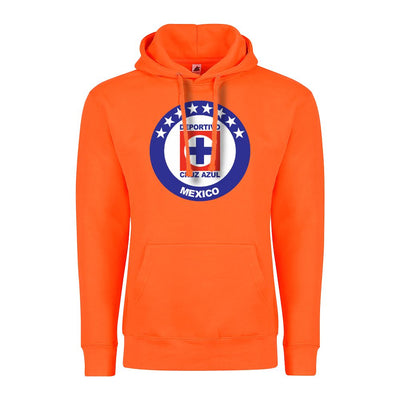 Soccer Adult Pullover Hoodie, Safety Orange Color , 80/20 Fleece, Men's Fan Apparel