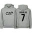 Kids/Youth CR7 Ronaldo #7 Pullover Hoodie with Kangaroo Pocket - Comfortable & Stylish Sportswear