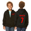 Kid/Youth CR7 Ronaldo #7 Essential Zip-Up Hoodie – 80/20 Fleece with Kangaroo Pocket