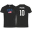 USA Flag T-Shirt – Pulisic #10 – Adult Unisex 100% Cotton Tee (Sizes S–3XL)