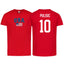 USA Flag T-Shirt – Pulisic #10 – Adult Unisex 100% Cotton Tee (Sizes S–3XL)