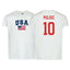USA Flag T-Shirt – Pulisic #10 – Adult Unisex 100% Cotton Tee (Sizes S–3XL)