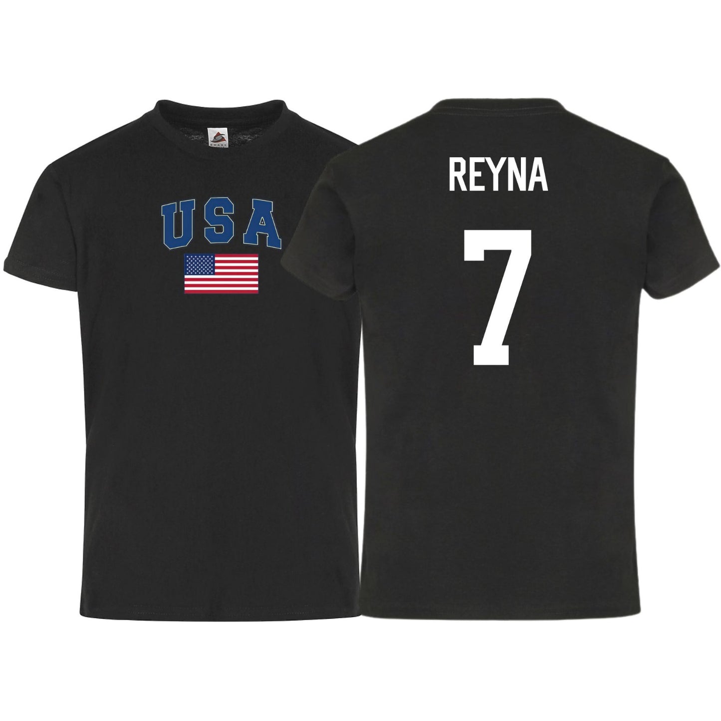 Kids USA Flag Reyna #7 Youth Cotton T-Shirt