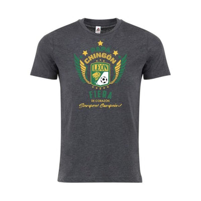 León Papá Chingón T-Shirt – Fiera de Corazón, Siempre Campeón Soccer Fan Tee for Men