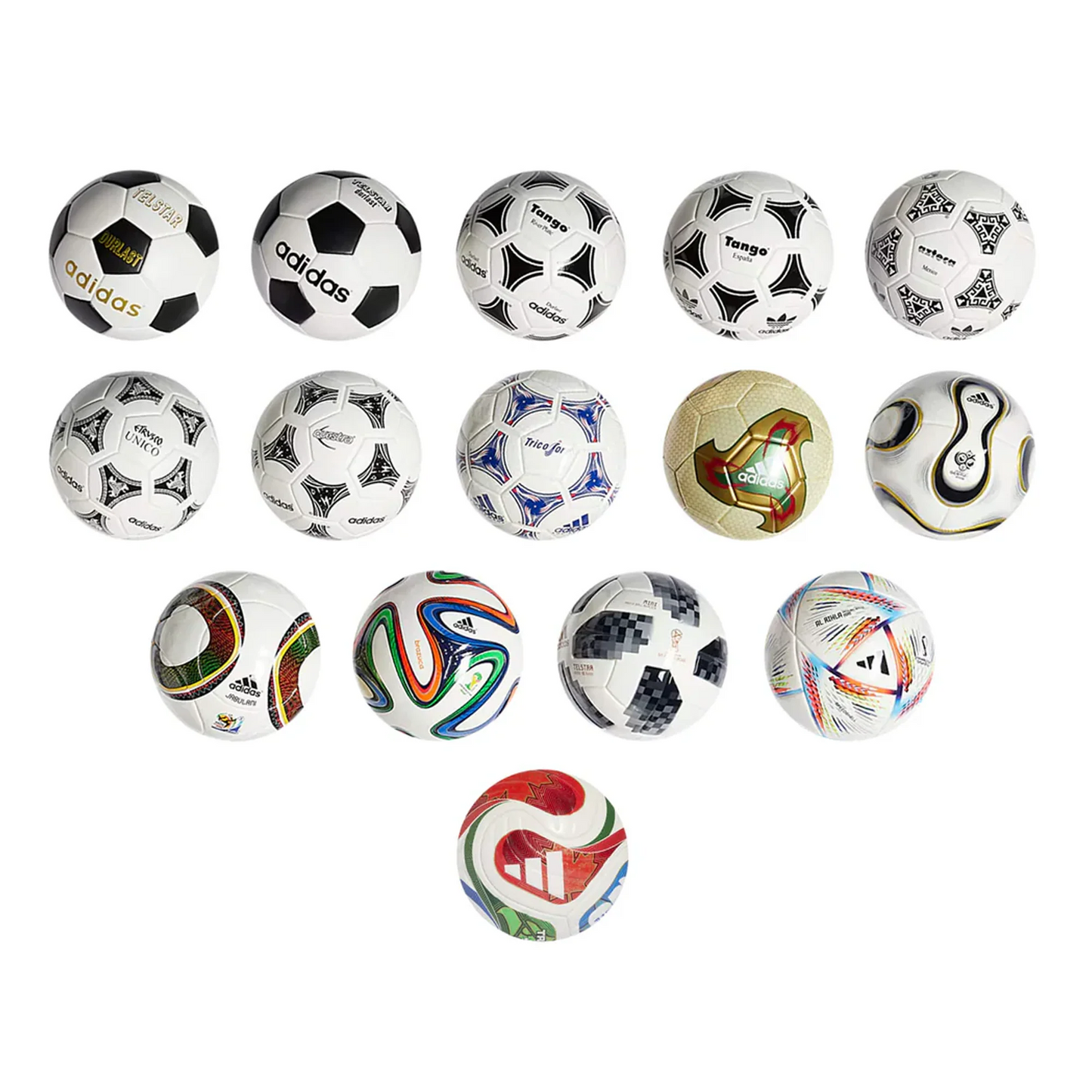 adidas FIFA World Cup 2026 Historical Mini Ball Set (Multi)