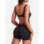 Women's Shoulder Strap Backless Slim Fit Hip Lifting Yoga Jumpsuit