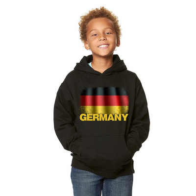 Germany Flag Kids Hoodie Soccer Fan Pullover (Youth Sizes 4-12)