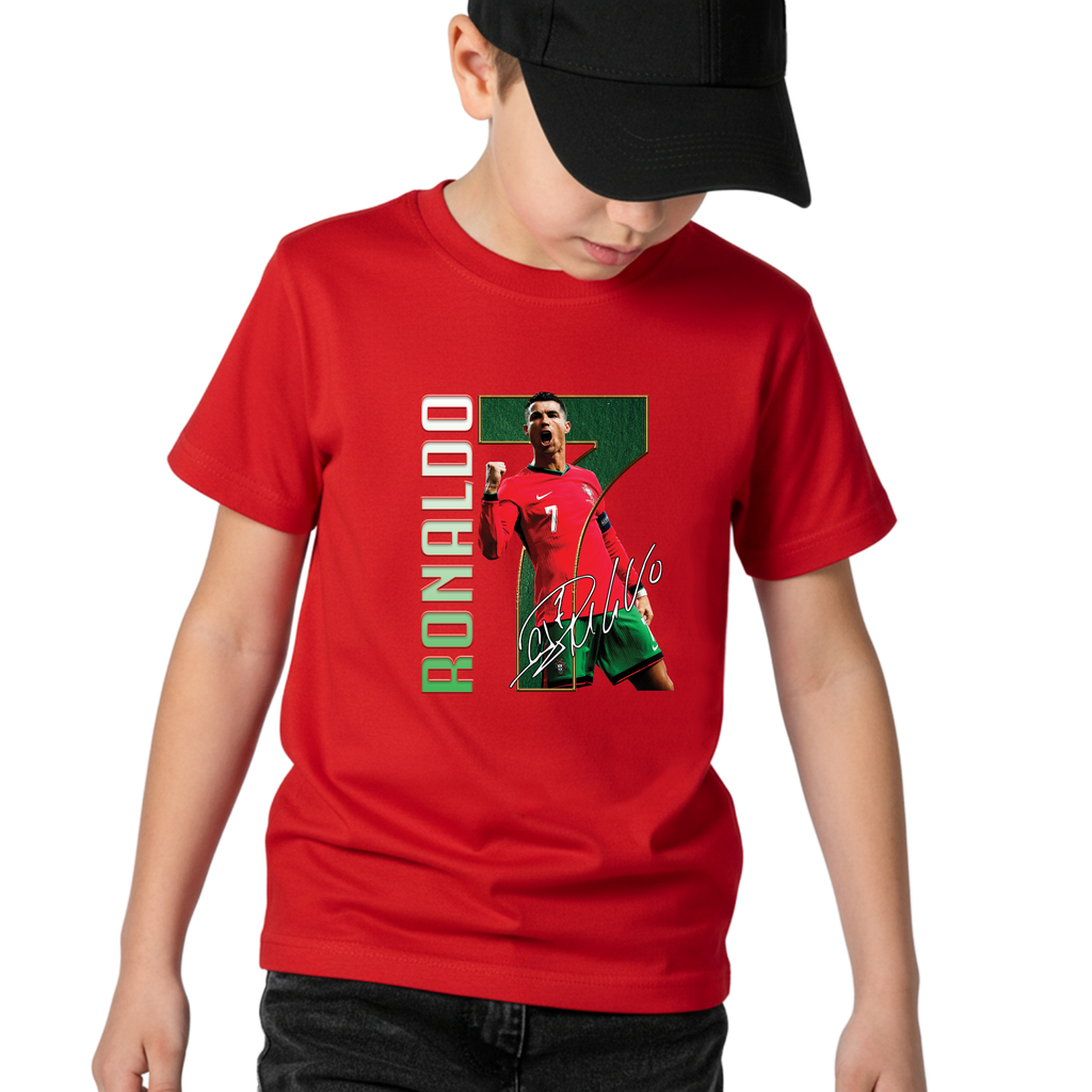 Portugal Ronaldo 7 Kids T-Shirt – Youth Unisex Tee