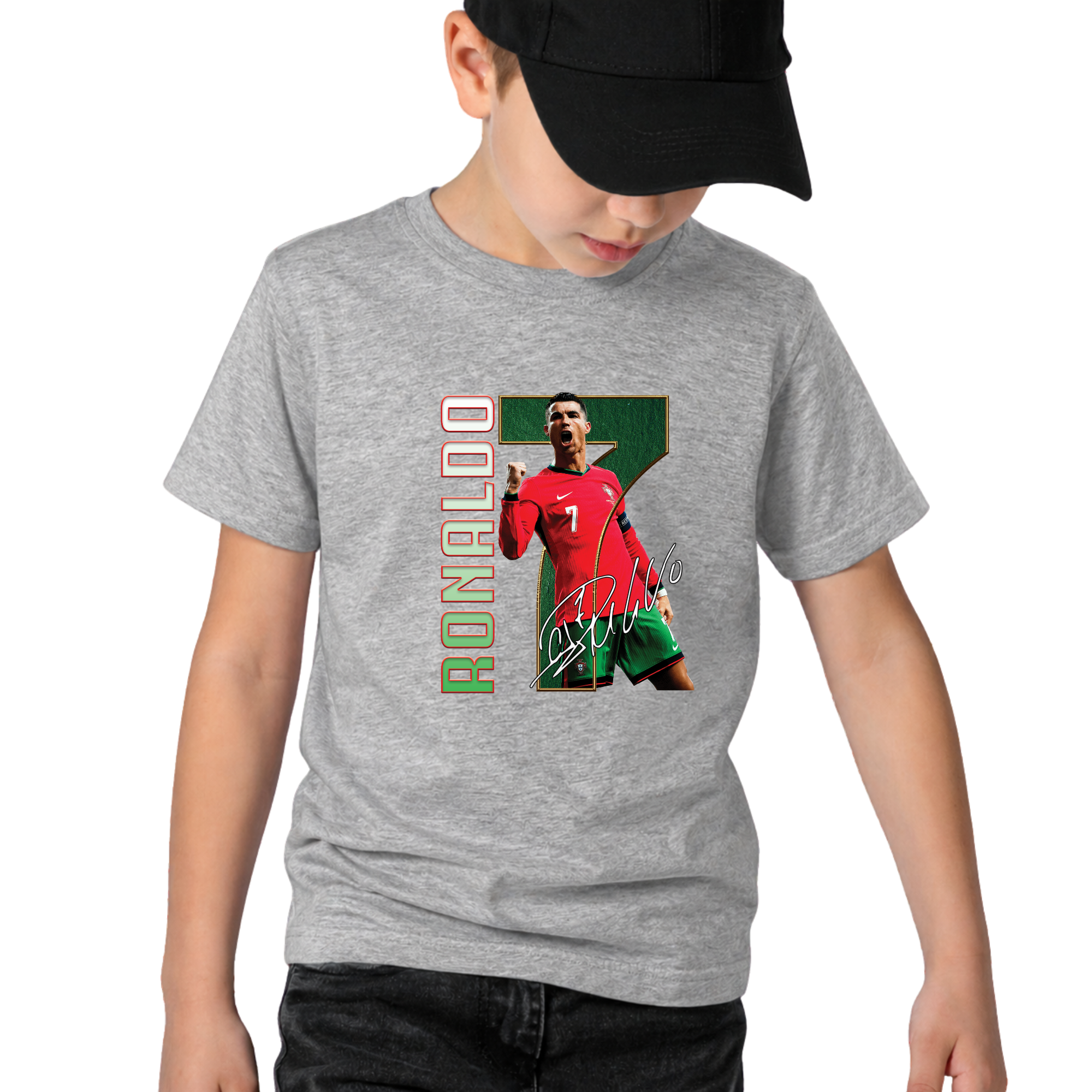 Portugal Ronaldo 7 Kids T-Shirt – Youth Unisex Tee