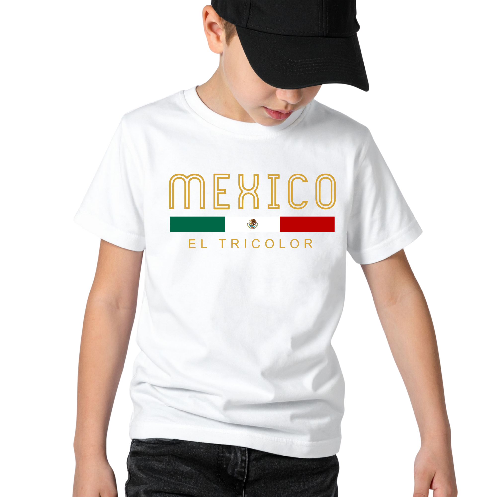 México Kids T-Shirt – Youth Unisex Soccer Fan Tee