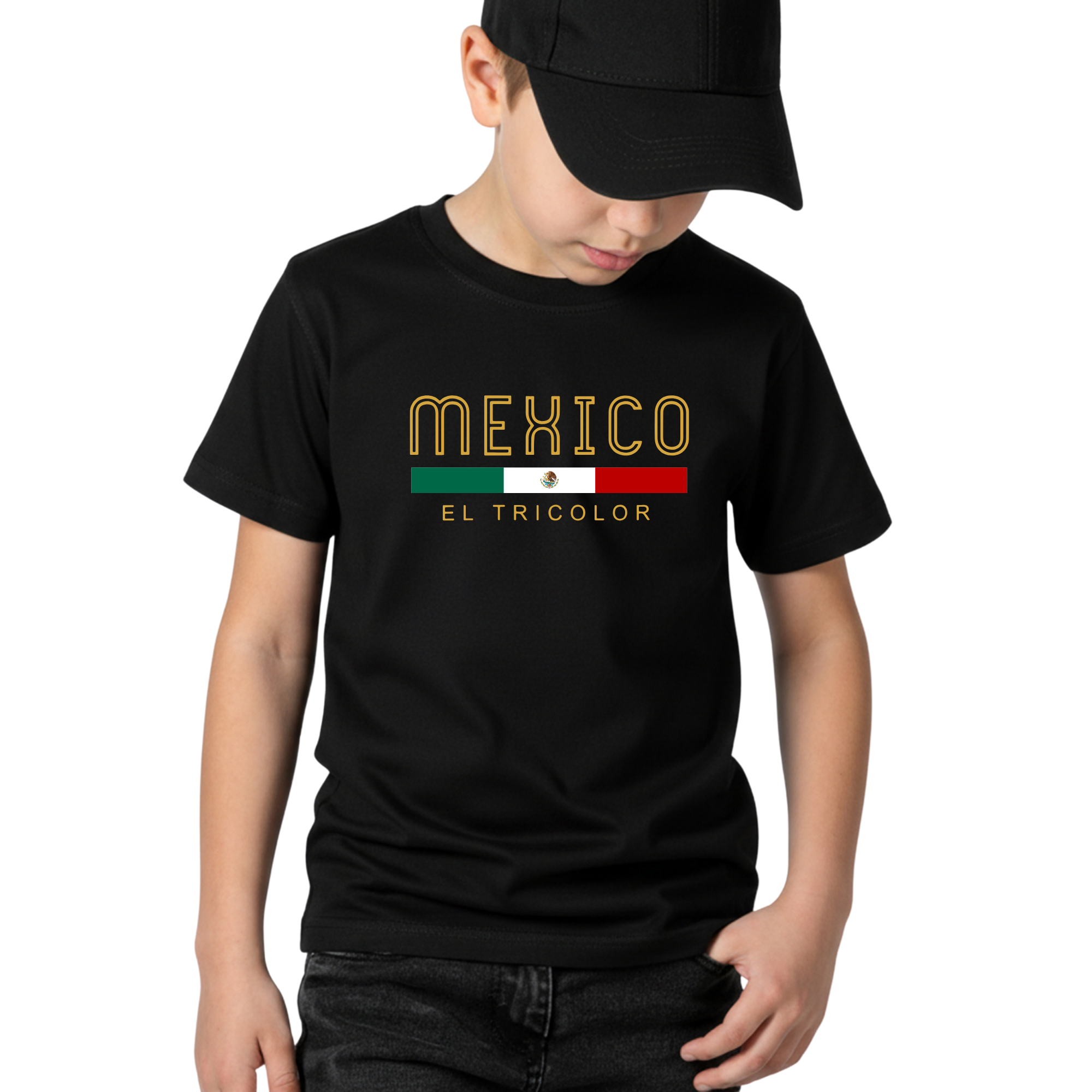 México Kids T-Shirt – Youth Unisex Soccer Fan Tee