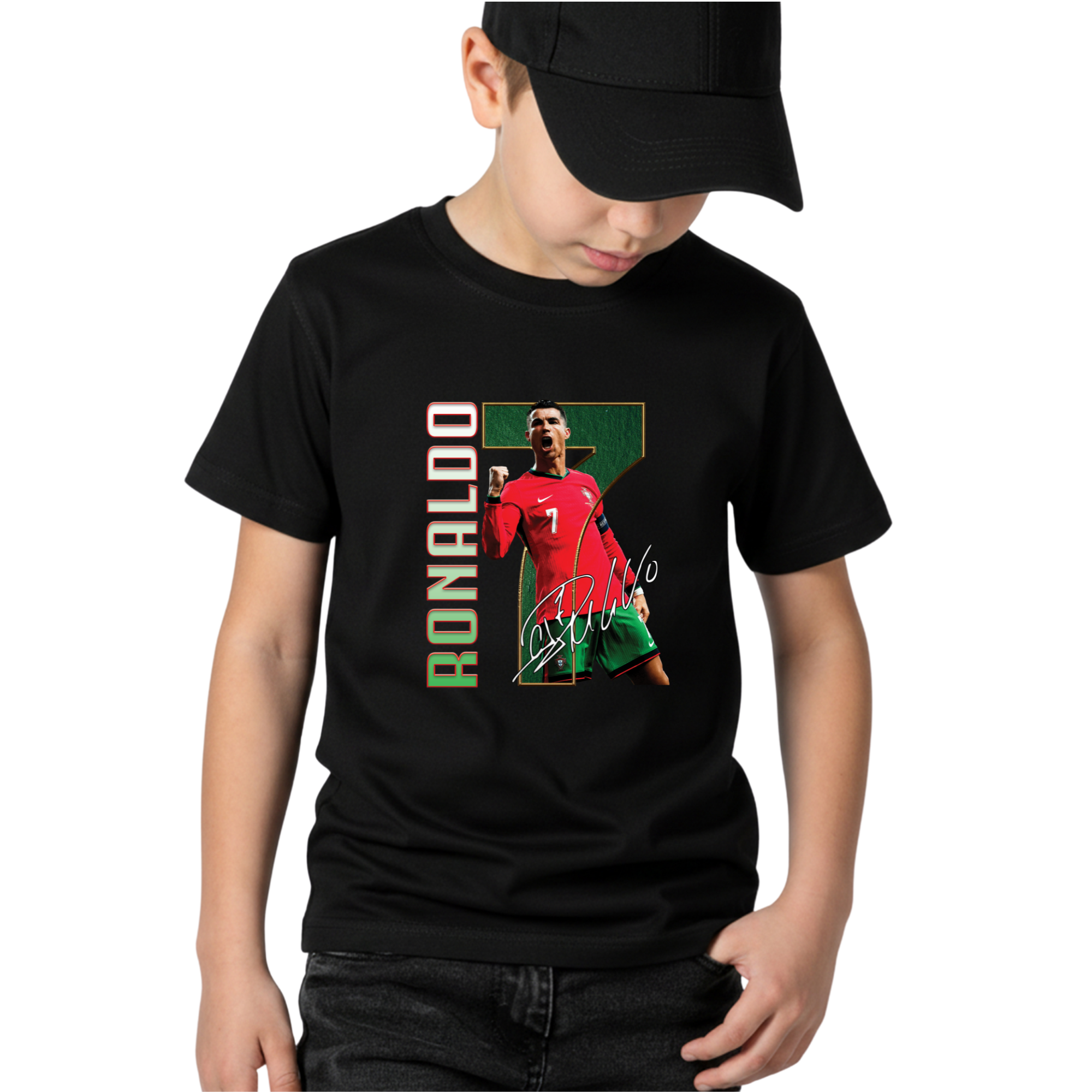 Portugal Ronaldo 7 Kids T-Shirt – Youth Unisex Tee
