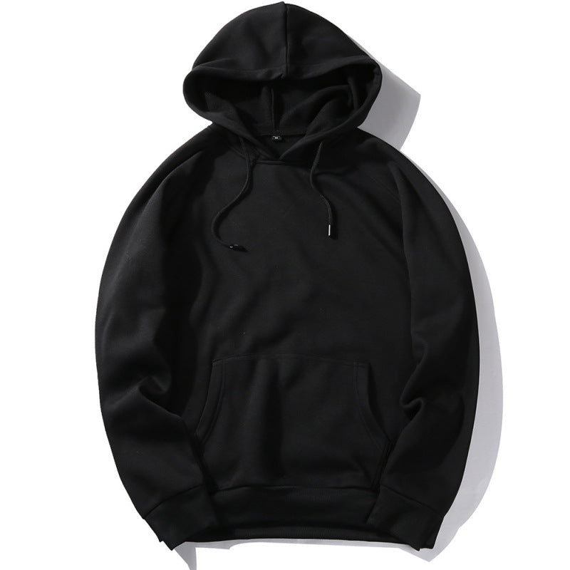 Men's casual solid color fashion hooded sweatshirt