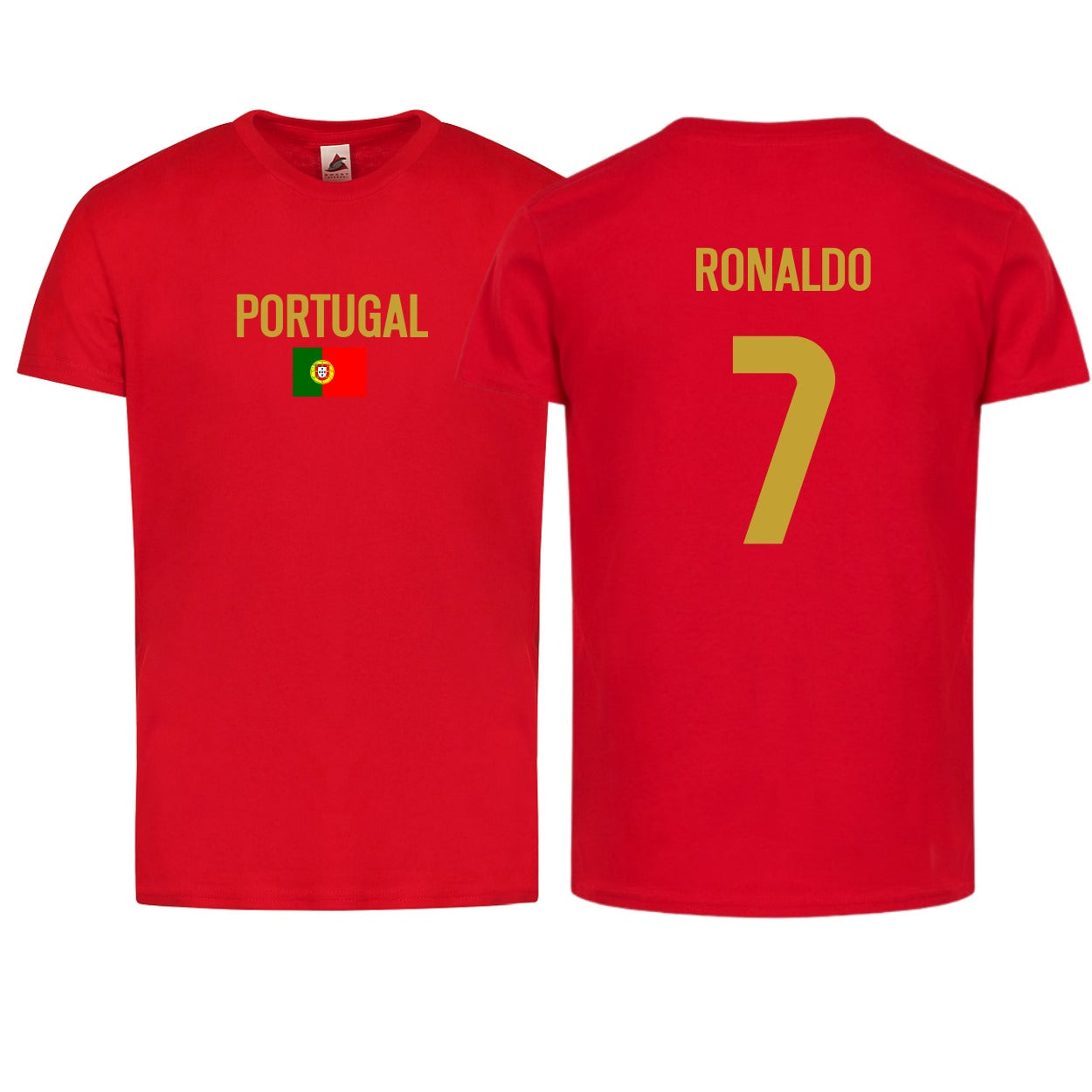 Adult Unisex Portugal Flag Ronaldo #7 Short Sleeve T-Shirt – Classic Fit & Bold Design
