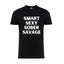 Men's Smart Sexy Sober Savage Sobriety and Addiction Recovery T-Shirt